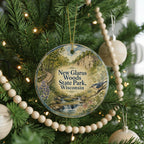 New Glarus Woods State Park Wisconsin Watercolor Ceramic Ornament, New Glarus WI Travel Souvenir Keepsake Gift — photo 6