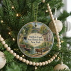Old Erie Canal State Historic Park New York Watercolor Ceramic Ornament, Erie Canal Landmark Souvenir Gift — photo 6