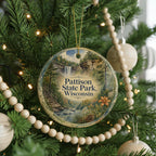 Pattison State Park Wisconsin Watercolor Ceramic Ornament, Superior Area Nature Landmark Souvenir Gift — photo 6