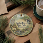 Panther Creek State Park Tennessee Watercolor Ceramic Ornament, Morristown TN Nature Souvenir Keepsake Gift — photo 5