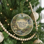 Panther Creek State Park Tennessee Watercolor Ceramic Ornament, Morristown TN Nature Souvenir Keepsake Gift — photo 6