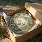Panther Creek State Park Tennessee Watercolor Ceramic Ornament, Morristown TN Nature Souvenir Keepsake Gift — photo 8