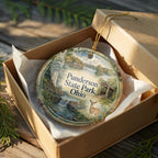 Punderson State Park Ohio Watercolor Ceramic Ornament, Geauga County State Park Souvenir, Ohio Travel Keepsake Gift — photo 8