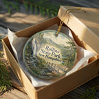 Rollins State Park New Hampshire Watercolor Ceramic Ornament, Mount Kearsarge Scenic Souvenir Gift, NH State Park Keepsake — photo 8