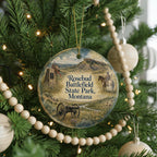 Rosebud Battlefield State Park Montana Watercolor Ceramic Ornament, Historic Battlefield Landmark Souvenir Keepsake Gift — photo 6