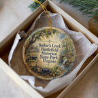 Sailor’s Creek Battlefield Historical State Park Watercolor Ceramic Ornament, Civil War Battlefield Virginia Souvenir Gift — photo 2