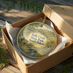 Sully Creek State Park North Dakota Watercolor Ceramic Ornament, North Dakota State Park Souvenir, Travel Keepsake Gift — photo 8