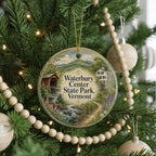 Waterbury Center State Park Vermont Watercolor Ceramic Ornament, Vermont State Park Souvenir, Lake & Mountain Keepsake Gift — photo 6