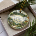 Worthington State Forest New Jersey Watercolor Ceramic Ornament, Delaware Water Gap Nature Park Souvenir Gift — photo 1