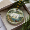 Wonder Lake State Park New York Watercolor Ceramic Ornament, Wonder Lake NY Park Souvenir, Travel Keepsake Gift — photo 1