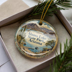 Alamo Lake State Park Arizona Ceramic Ornament, Watercolor Park Landscape Souvenir, Travel Keepsake Gift — photo 3