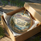 Alamo Lake State Park Arizona Ceramic Ornament, Watercolor Park Landscape Souvenir, Travel Keepsake Gift — photo 8