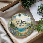 Bear Lake State Park Idaho Watercolor Ceramic Ornament, Scenic Idaho State Park Souvenir, Bear Lake Travel Keepsake Gift — photo 4