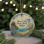 Bear Lake State Park Idaho Watercolor Ceramic Ornament, Scenic Idaho State Park Souvenir, Bear Lake Travel Keepsake Gift — photo 7