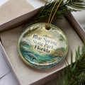 Blue Spring State Park Florida Watercolor Ceramic Ornament, State Park Souvenir, Florida Travel Keepsake, Nature Landmark Gift — photo 1