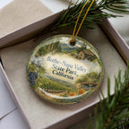 Watercolor Bothe-Napa Valley State Park California Ceramic Ornament, Napa Valley Souvenir Travel Keepsake Gift — photo 3
