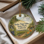 Watercolor Bothe-Napa Valley State Park California Ceramic Ornament, Napa Valley Souvenir Travel Keepsake Gift — photo 4
