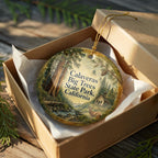 Watercolor Calaveras Big Trees State Park California Ceramic Ornament, Giant Sequoia Forest Travel Souvenir Gift — photo 8