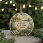 Cedar Key Museum State Park Florida Watercolor Ceramic Ornament, Cedar Key FL Souvenir, Coastal Florida Travel Gift — photo 7