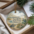 Delaware Seashore State Park Delaware Ceramic Ornament, Watercolor Coastal Beach Souvenir Gift, Delaware Travel Keepsake Decor — photo 4