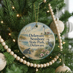 Delaware Seashore State Park Delaware Ceramic Ornament, Watercolor Coastal Beach Souvenir Gift, Delaware Travel Keepsake Decor — photo 6
