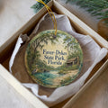 Faver-Dykes State Park Florida Ceramic Ornament, Watercolor Park Landscape Souvenir, Nature Travel Keepsake Decoration — photo 1