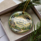 Forestville Mystery Cave State Park Minnesota Watercolor Ceramic Ornament, Cave Park Souvenir, Minnesota State Park Keepsake — photo 2