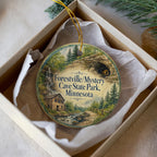 Forestville Mystery Cave State Park Minnesota Watercolor Ceramic Ornament, Cave Park Souvenir, Minnesota State Park Keepsake — photo 3