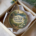 Fort Yargo State Park Georgia Watercolor Ceramic Ornament, Winder GA Park Souvenir, Travel Keepsake Gift — photo 1