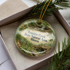 Franklin Creek State Natural Area Illinois Watercolor Ceramic Ornament, Scenic Park Souvenir Gift, Nature Landscape Keepsake — photo 2