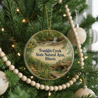 Franklin Creek State Natural Area Illinois Watercolor Ceramic Ornament, Scenic Park Souvenir Gift, Nature Landscape Keepsake — photo 6