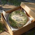 Franklin Creek State Natural Area Illinois Watercolor Ceramic Ornament, Scenic Park Souvenir Gift, Nature Landscape Keepsake — photo 8