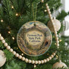 Fremont Peak State Park California Watercolor Ceramic Ornament, California State Park Souvenir, Travel Keepsake Gift — photo 6