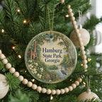 Hamburg State Park Georgia Watercolor Ceramic Ornament, State Park Souvenir, Travel Keepsake, Georgia Gift — photo 6