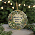 Hamburg State Park Georgia Watercolor Ceramic Ornament, State Park Souvenir, Travel Keepsake, Georgia Gift — photo 7