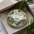 Heyburn State Park Idaho Watercolor Ceramic Ornament, Lake Coeur d’Alene Scenic State Park Souvenir Keepsake Gift — photo 1