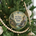 Heyburn State Park Idaho Watercolor Ceramic Ornament, Lake Coeur d’Alene Scenic State Park Souvenir Keepsake Gift — photo 6