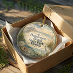 Henderson Beach State Park Florida Ceramic Ornament, Watercolor Beach Park Souvenir, Destin FL Coastal Vacation Keepsake Gift — photo 8