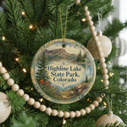 Highline Lake State Park Colorado Watercolor Ceramic Ornament, Scenic Colorado State Park Souvenir Keepsake Gift — photo 6