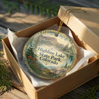 Highline Lake State Park Colorado Watercolor Ceramic Ornament, Scenic Colorado State Park Souvenir Keepsake Gift — photo 8