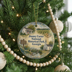 Watercolor Jimmy Carter National Historical Park Georgia Ceramic Ornament, Plains GA Historic Site Souvenir Keepsake Gift — photo 6