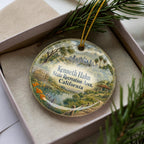Kenneth Hahn State Recreation Area California Ceramic Ornament, Watercolor Park Landscape Souvenir Gift, Los Angeles Nature Decor — photo 1