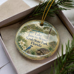 Lake June in Winter Scrub State Park Florida Watercolor Ceramic Ornament, Florida State Park Lake Scene Keepsake Gift — photo 2