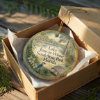Lake June in Winter Scrub State Park Florida Watercolor Ceramic Ornament, Florida State Park Lake Scene Keepsake Gift — photo 8