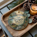 Lake Dardanelle State Park Arkansas Watercolor Ceramic Ornament, Lake Dardanelle Souvenir Travel Keepsake Decor Gift — photo 1