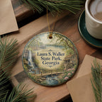 Laura S Walker State Park Georgia Ceramic Ornament, Watercolor State Park Souvenir, Outdoor Nature Travel Keepsake Gift — photo 5