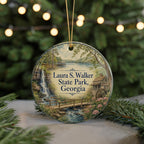 Laura S Walker State Park Georgia Ceramic Ornament, Watercolor State Park Souvenir, Outdoor Nature Travel Keepsake Gift — photo 7