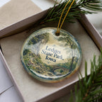 Ledges State Park Iowa Ceramic Ornament, Watercolor Park Landscape Souvenir, Iowa Travel Keepsake, Nature Trail Gift — photo 2