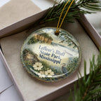 LeFleur’s Bluff State Park Mississippi Watercolor Ceramic Ornament Souvenir Travel Keepsake Jackson MS Gift — photo 1