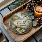 LeFleur’s Bluff State Park Mississippi Watercolor Ceramic Ornament Souvenir Travel Keepsake Jackson MS Gift — photo 3